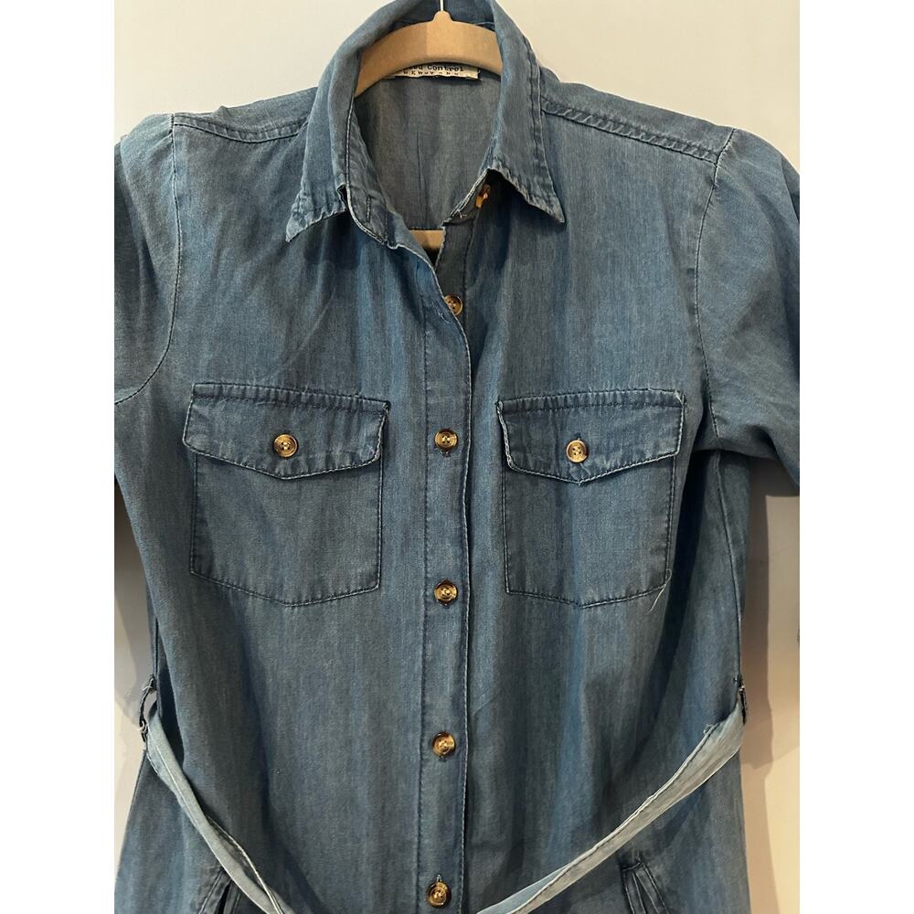 Boutique Denim Dress size small new without tags ￼